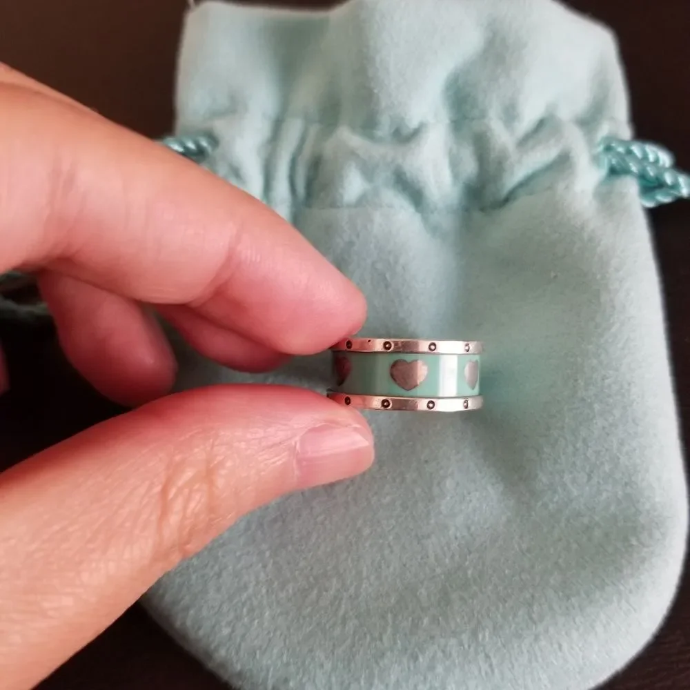 Tiffany & Co. Enamel Heart Ring